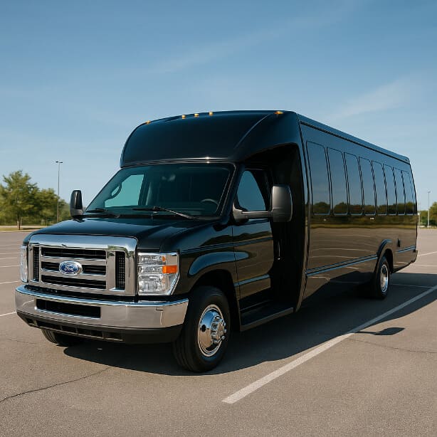 Des Moines Shuttle Bus Rentals 18 Passenger Shuttle Bus