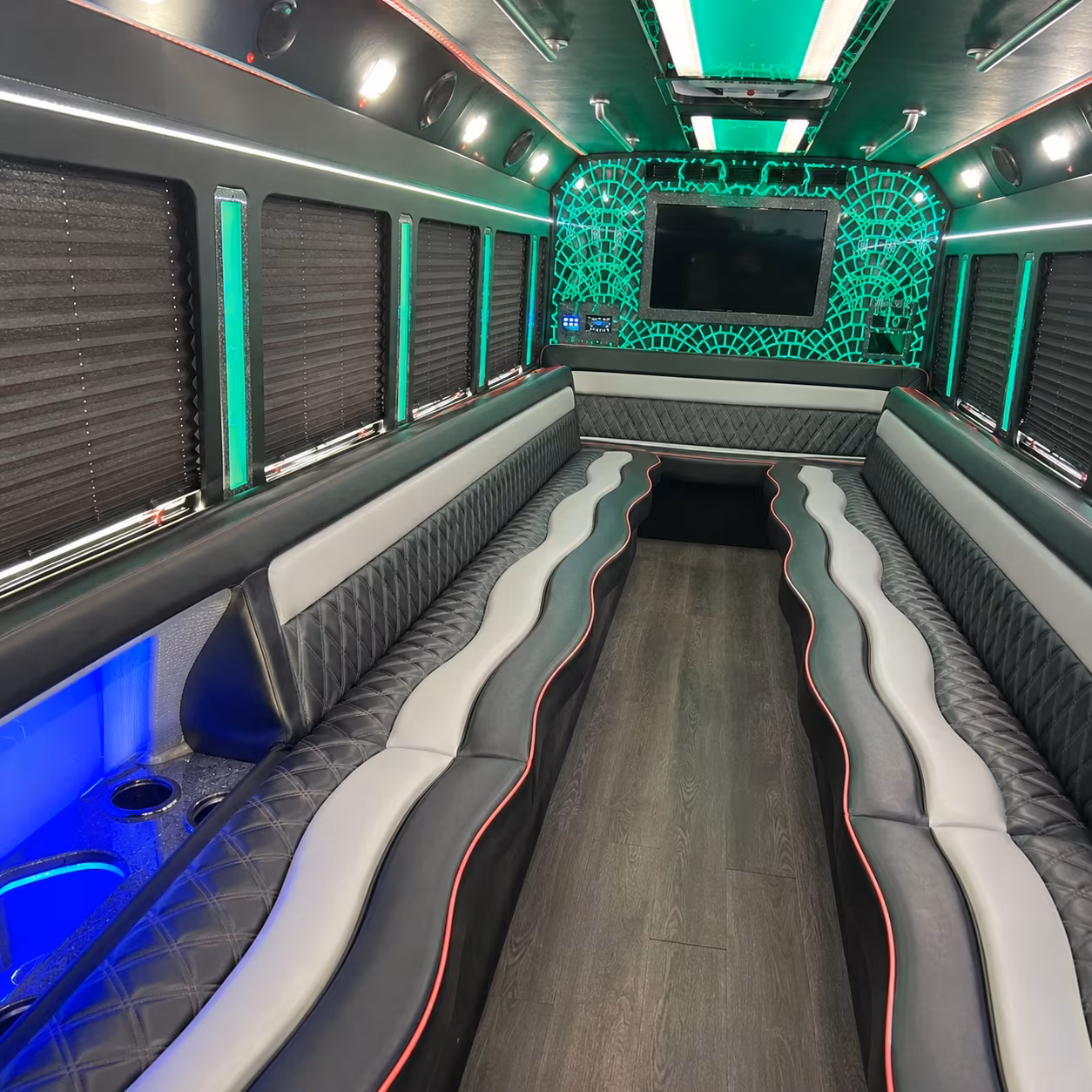 hit every photo stop in your des moines party bus before the dance
